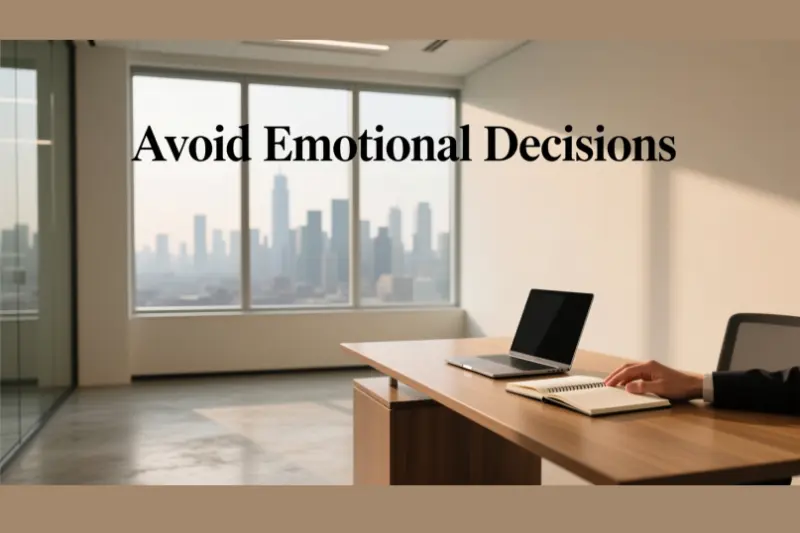avoid emotional decisions