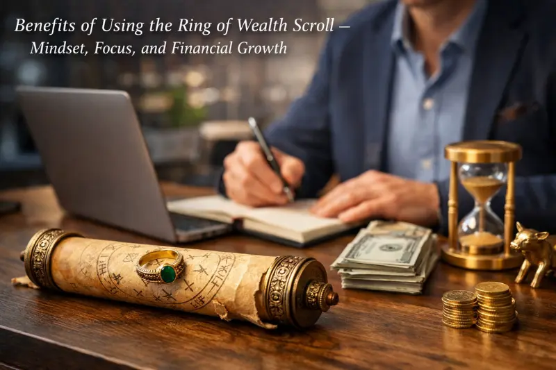 benefits of using the ring of wealth scroll – mindset, focus, and financial growth
