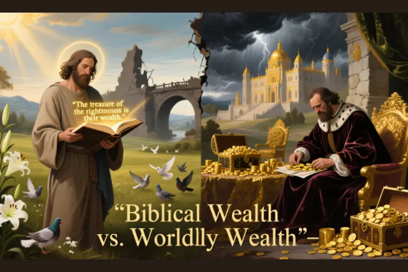 biblical wealth vs. worldly wealth