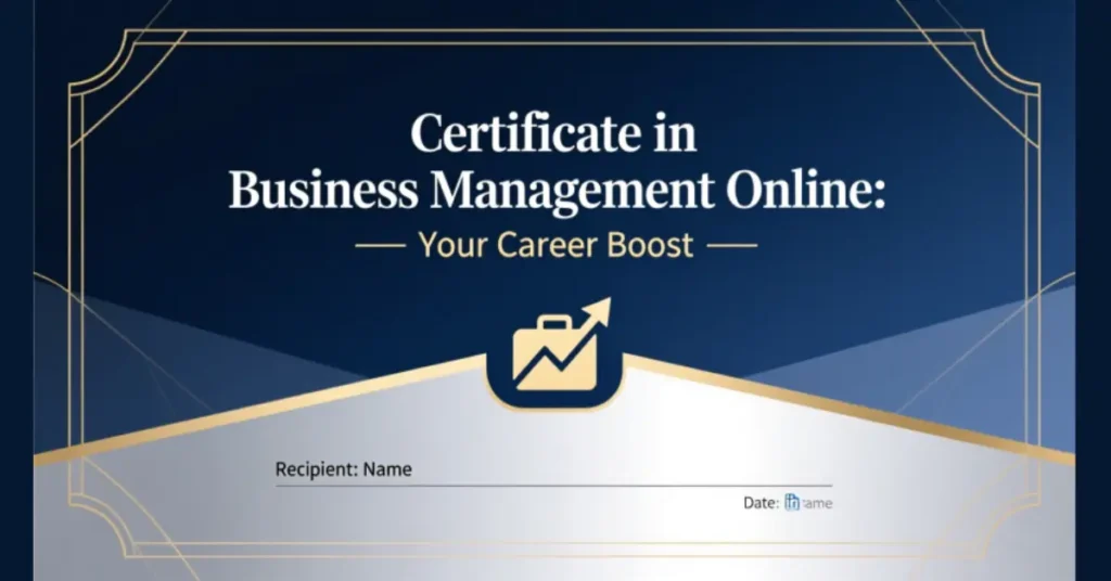 certificate in business management online your career boost