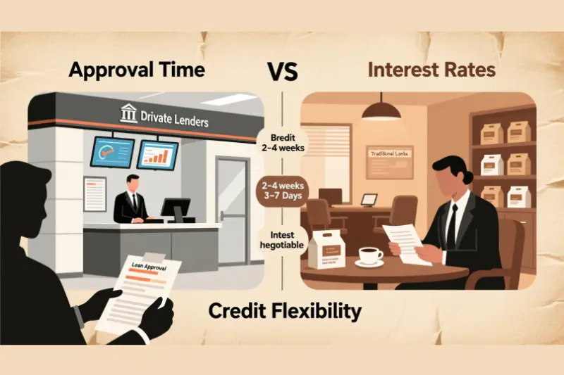 comparing private lenders to banks
