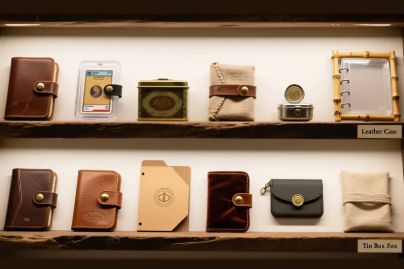 different types of trading card holders