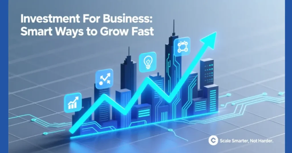 investment for business smart ways to grow fast