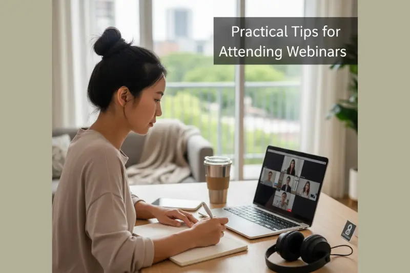 practical tips for attending webinars