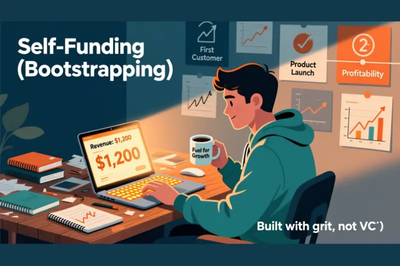 self-funding (bootstrapping)
