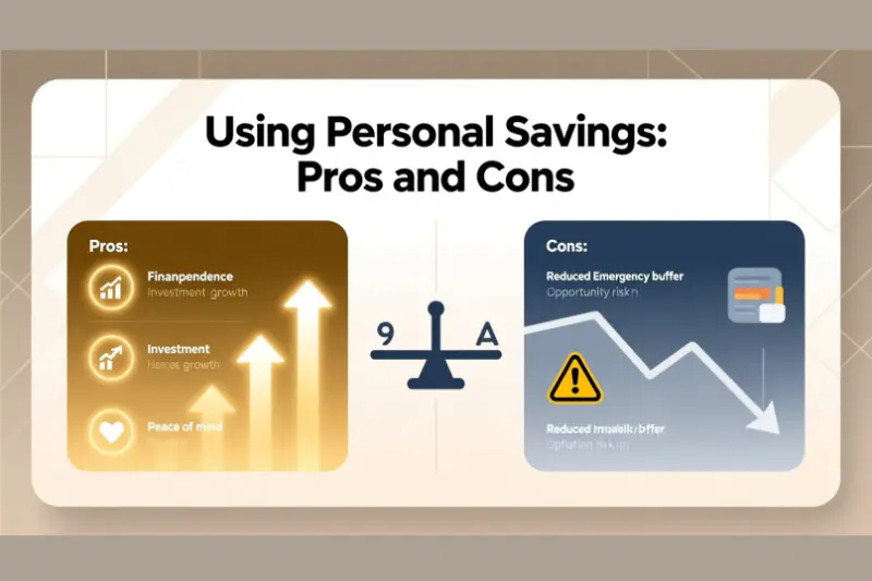 using personal savings pros and cons