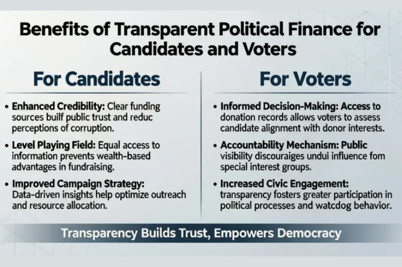 benefits of transparent political finance for candidates and voters