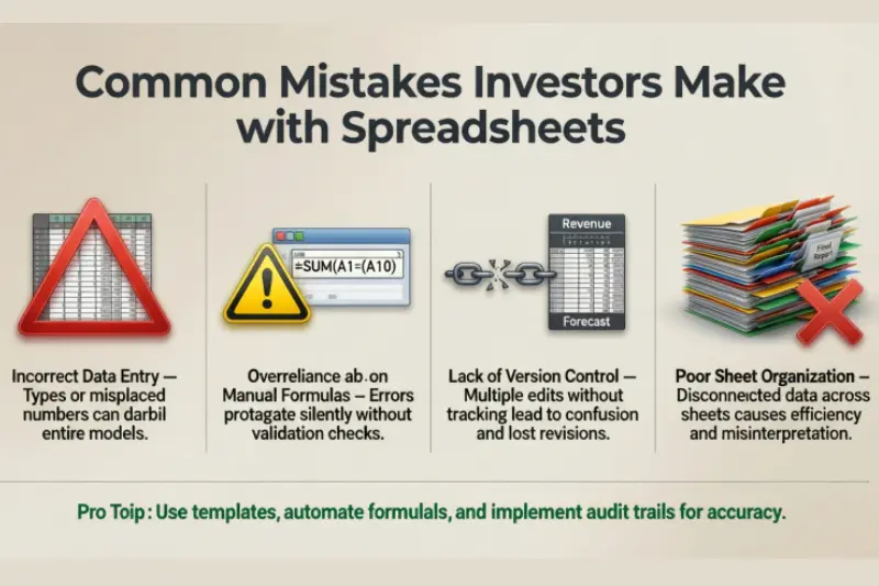 common mistakes investors make with spreadsheets