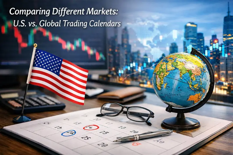 comparing different markets u.s. vs. global trading calendars