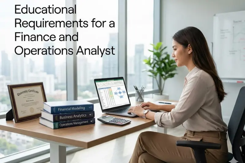 educational requirements for a finance and operations analyst