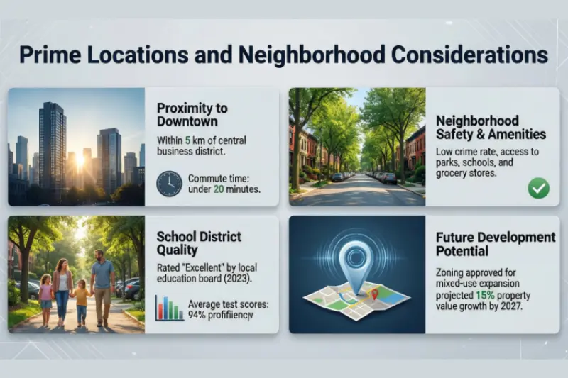 prime locations and neighborhood considerations