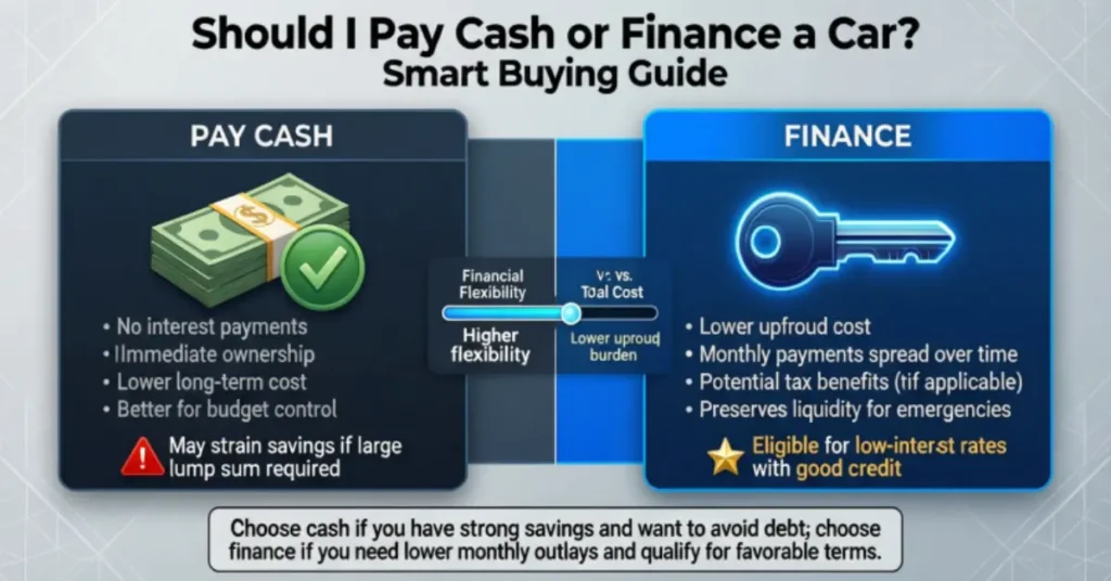 should I pay cash or finance a car smart buying guide