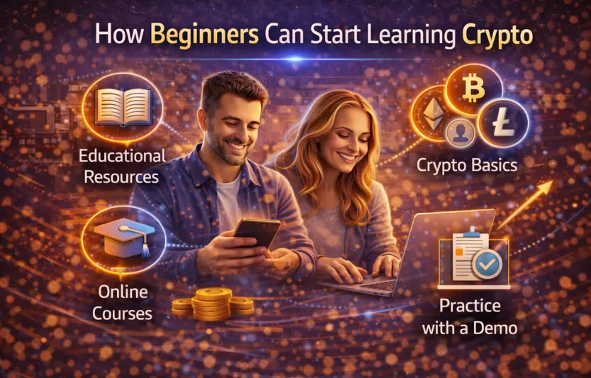 how beginners can start learning crypto