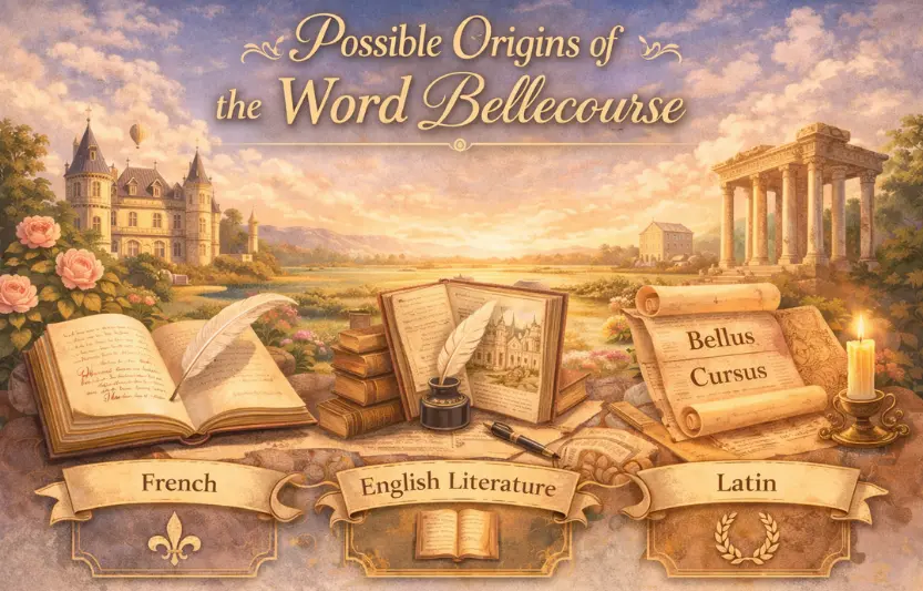possible origins of the word bellecourse