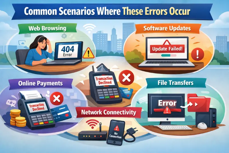 common scenarios where these errors occur